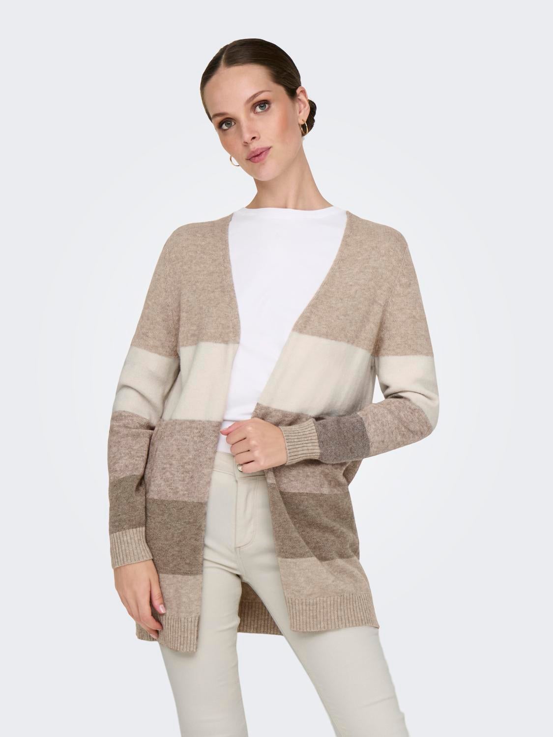 ONLLESLY Strickjacke Feather Gray