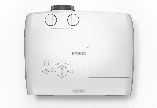 Epson EH-TW7000 - 3LCD-projektor - 3D - 3000 lumen (hvid) - 3000 lumen (farve) - 3840 x 2160 (2 x 1920 x 1080) - 16:9 - 4K - hvid