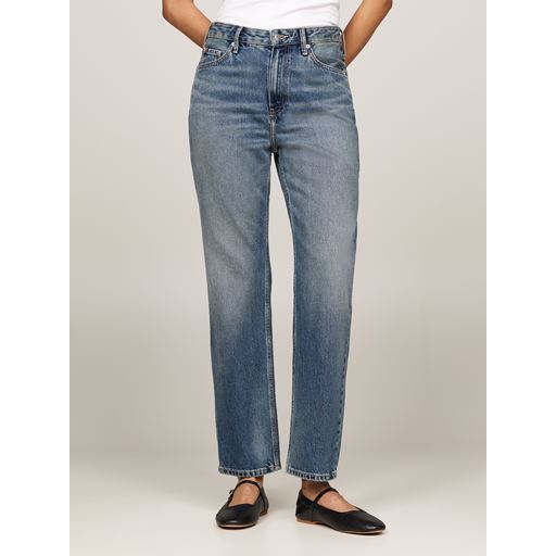 Tommy Hilfiger Classic Straight Højtaljede Jeans, Pat, W32/L32