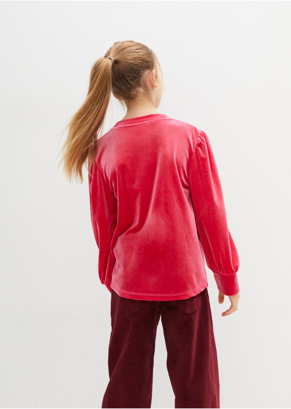 T-shirt manches longues fille en velours