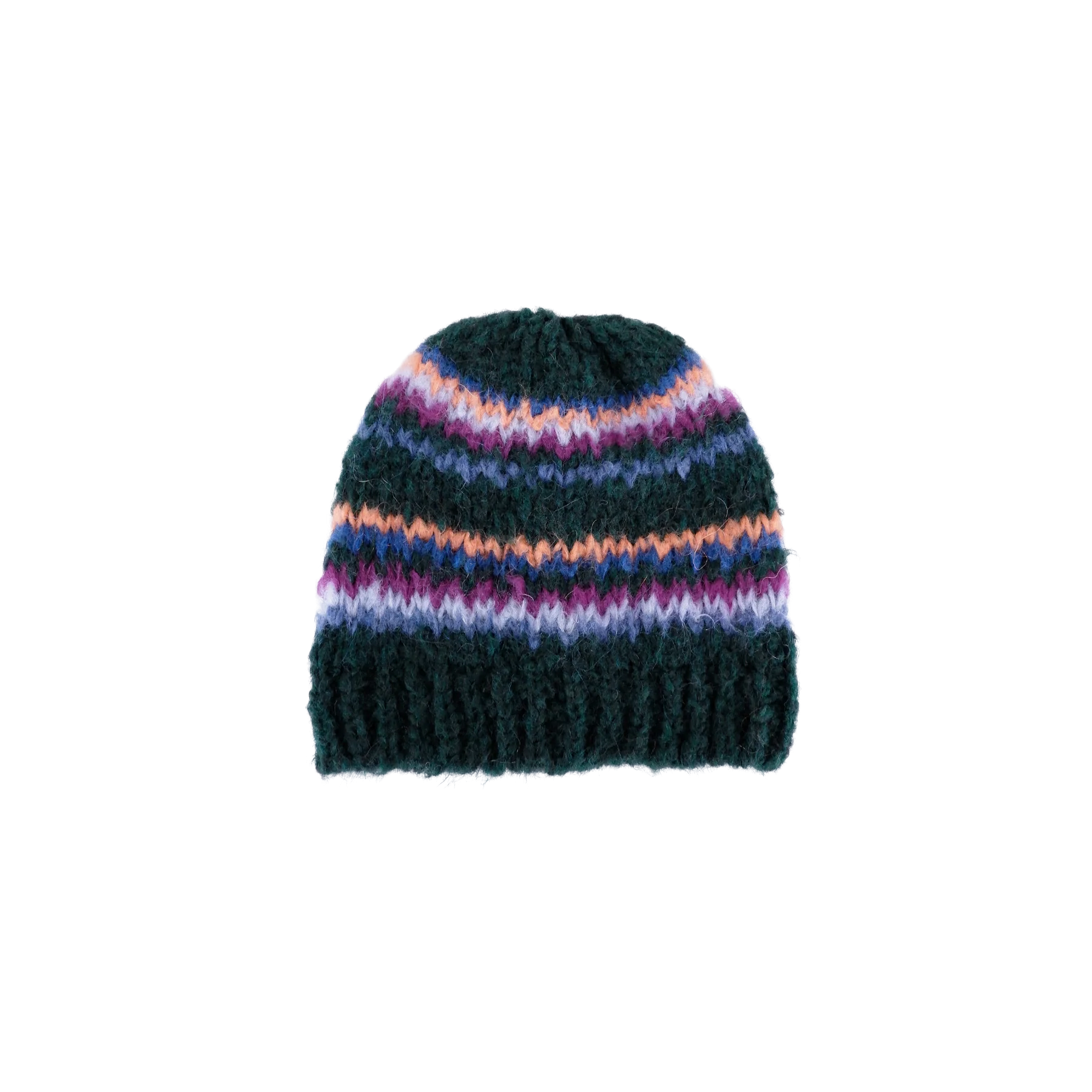 Black Colour  Cayenne Knitted hue - Bottle Green