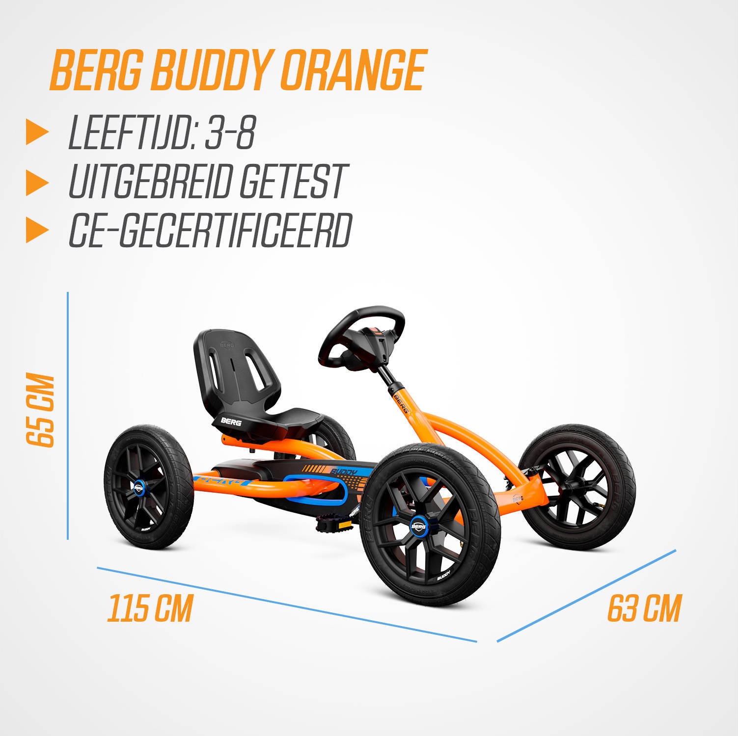 BERG Buddy B-Orange skelter