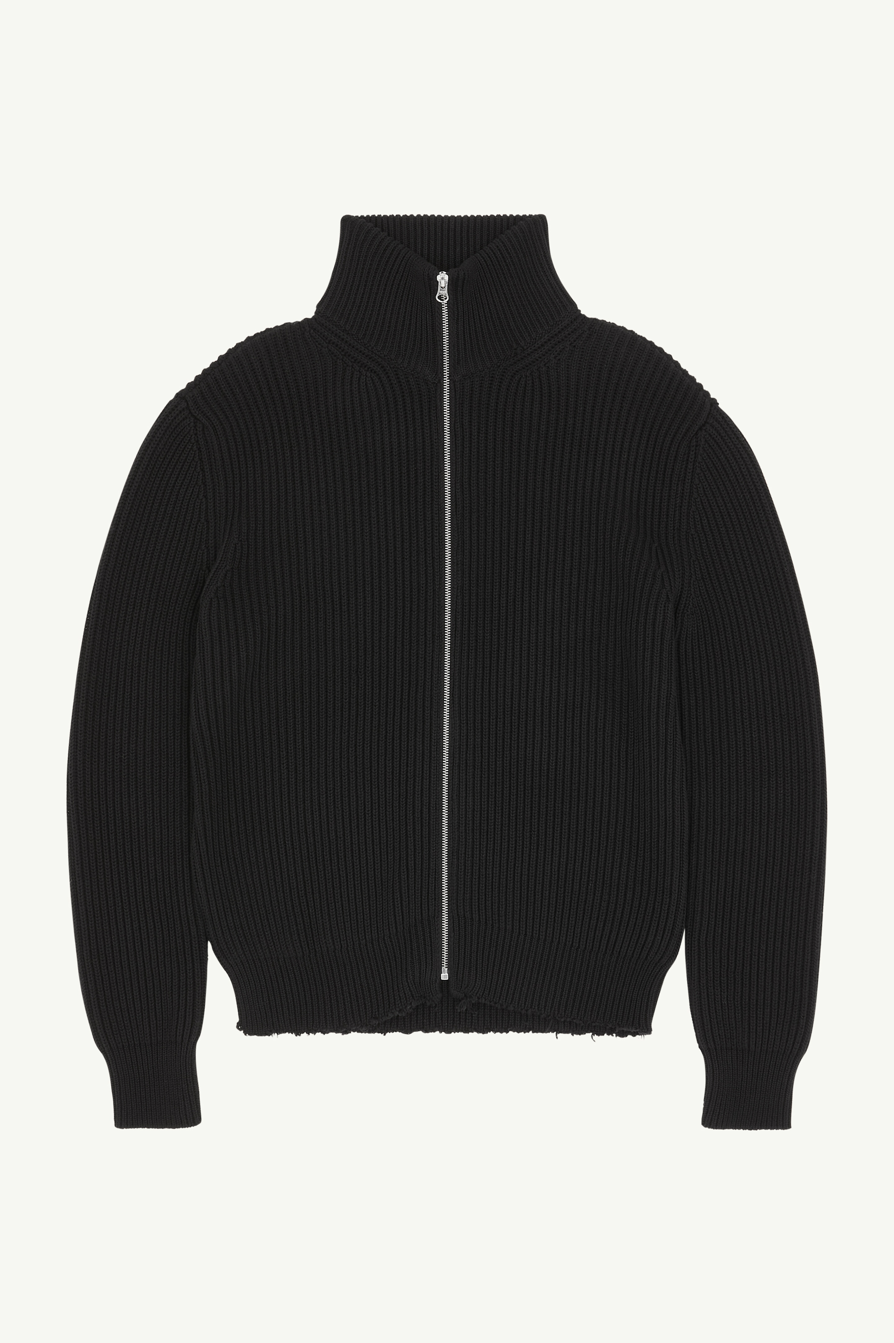 Veste de sport en maille côtelée
