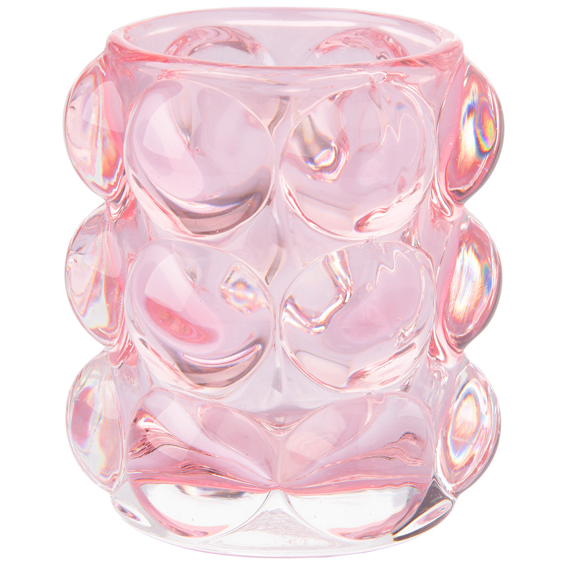 My Home Teelichthalter im Bubble-Design rosa