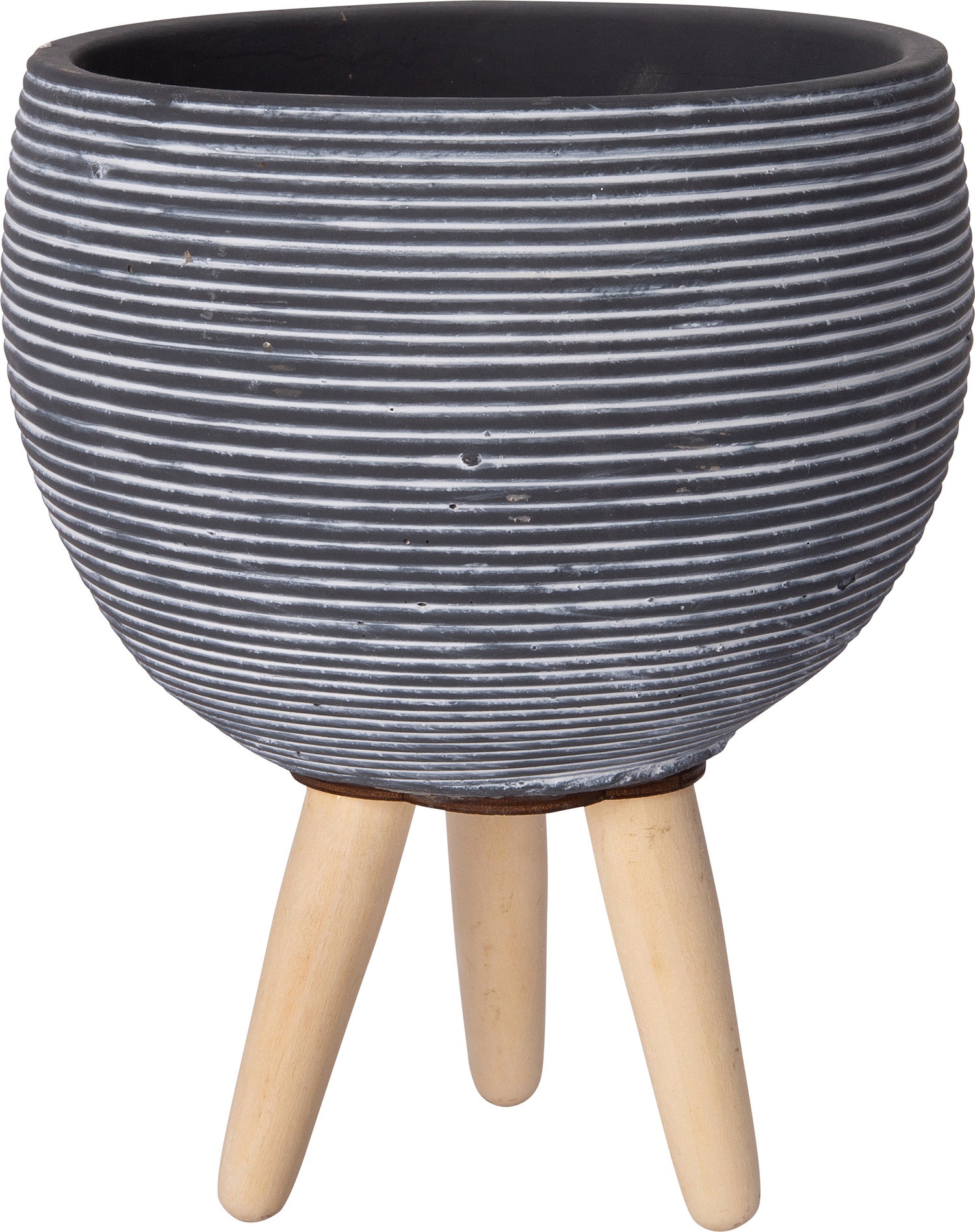 Intratuin bloempot op poten Nanza blauw D 13,5 H 16 cm