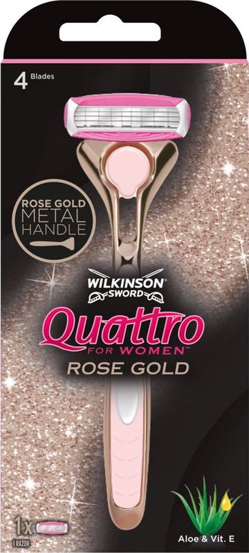 Wilkinson Quattro Scheermes Vrouwen Rose Gold