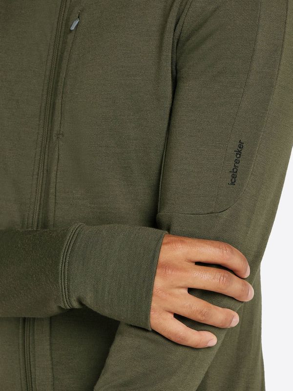 Icebreaker Merino 260 Quantum Iv Sweatshirt Met Rits Groen Man