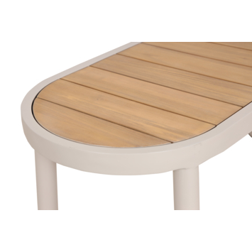 KARWEI tuinbank Nicolai 130 cm beige metaal