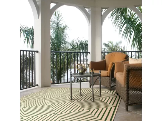 Tapis Cream & Green 79 X 152 cm - Ravello
