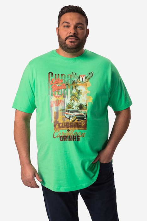 Men+ T-Shirts im 2er-Pack, Halbarm, Druck-Motiv, bis 8 XL