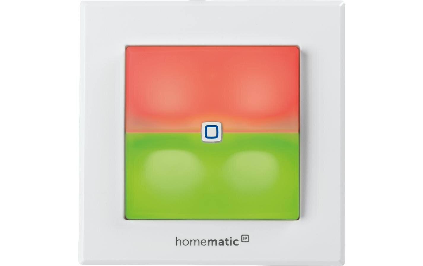 Smart Home Funk-Schaltaktor für MarkenschalterNetzbetriebener Funk-Schaltaktor mit zwei Tasten samt Signalleuchte – HmIP-BSL