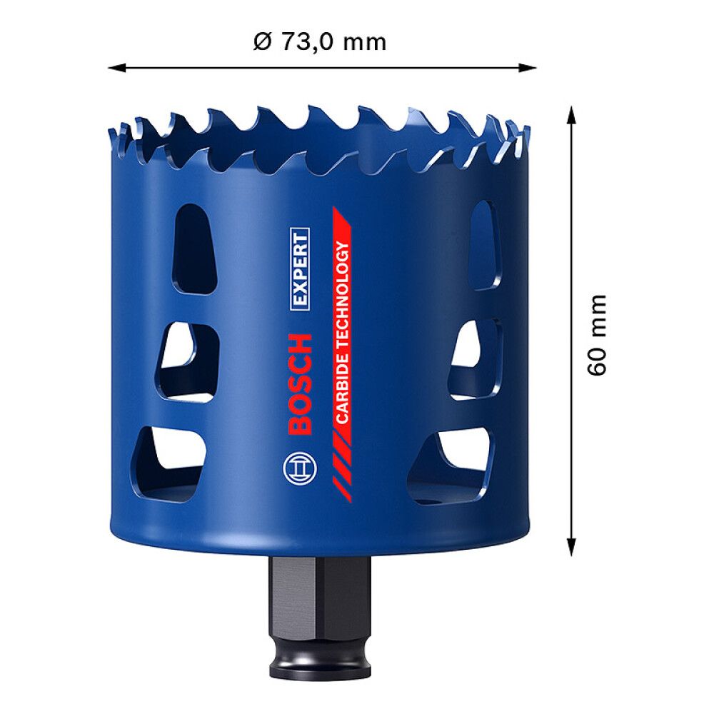 HULLSAG BOSCH PROFESSIONAL CARBIDE POWERCHANGE Ø73MM