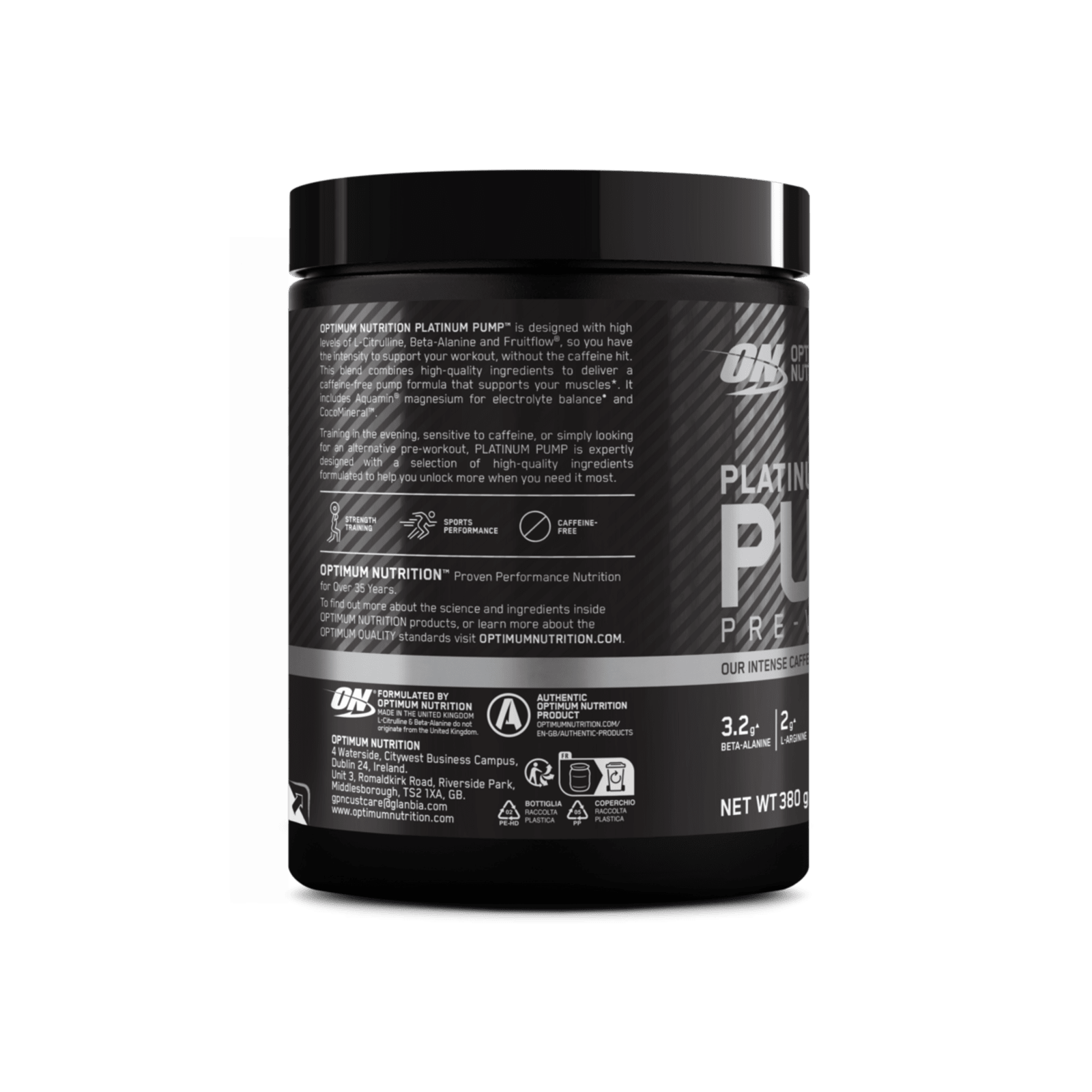 Platinum Pump Pre-Workout - 380g - Lemon-Lime
