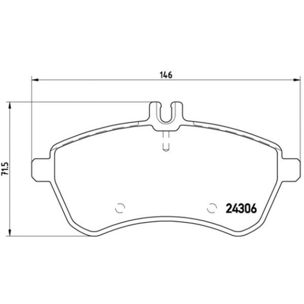 Brembo - P 50 067 - Jogo 4 pastilhas travão disco dianteiro - 8020584061060