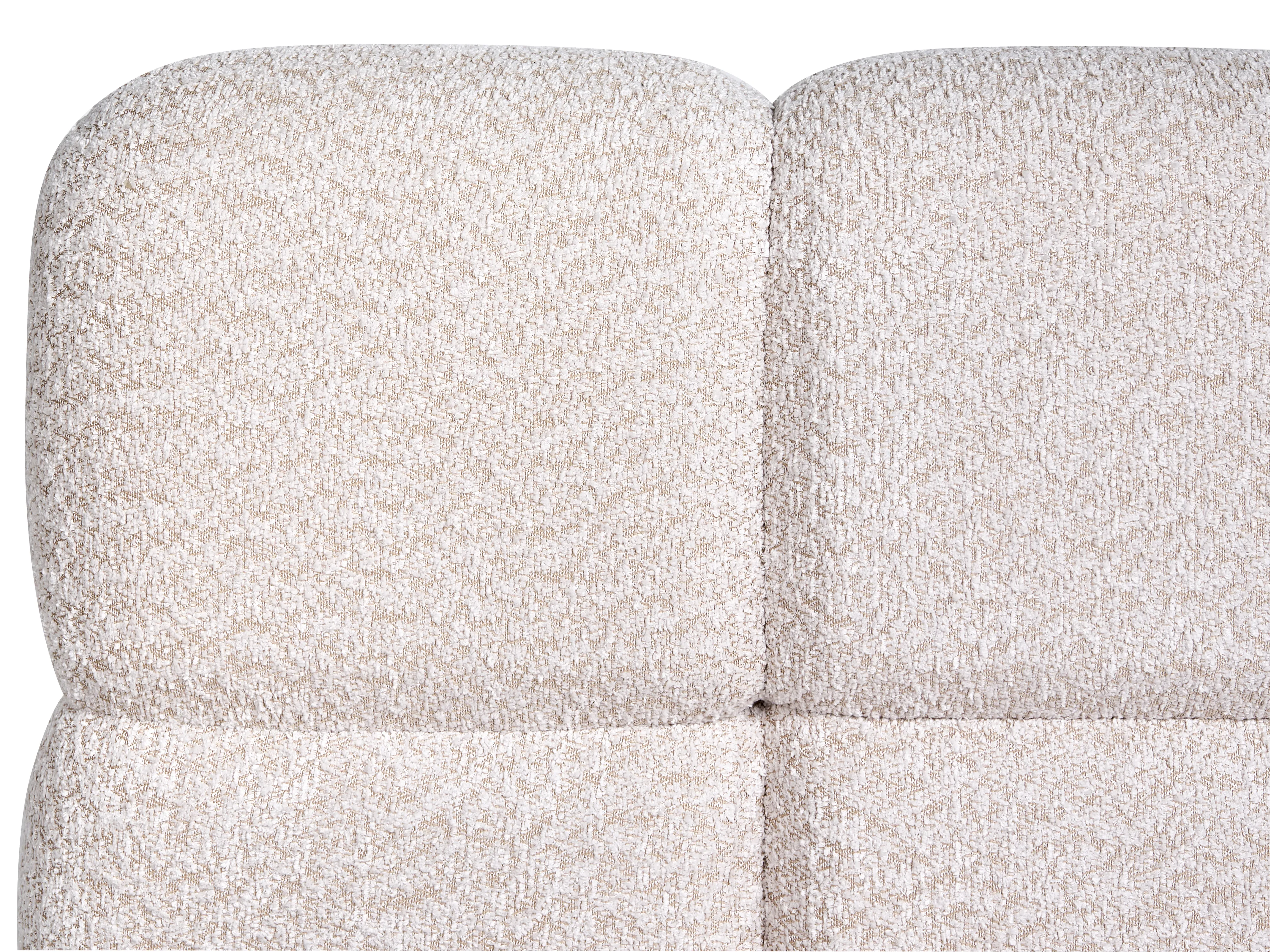 Bed met opbergruimte Bouclé BASTON 160 x 200 cm Lichtbeige