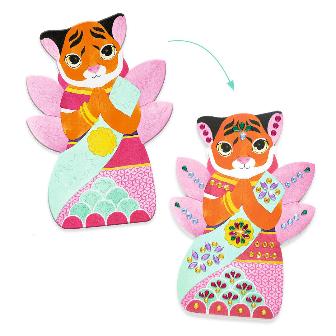 Djeco knutselset glitterstenen
