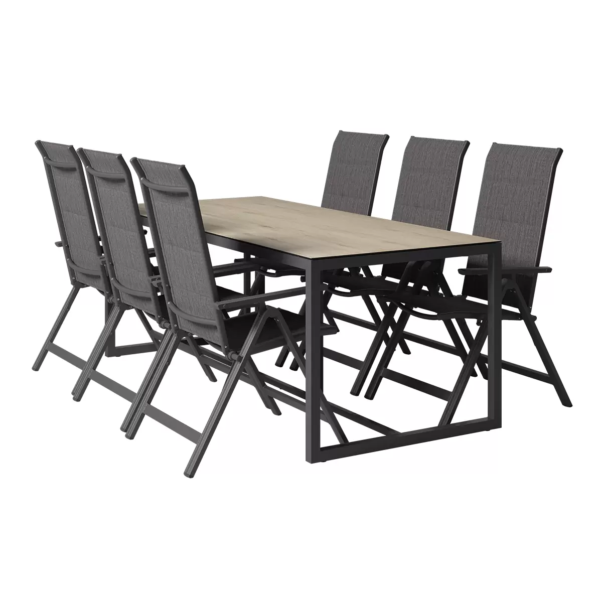 Beldano Gartentisch Sorrent anthrazit,natur