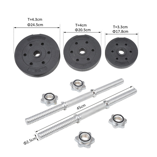 Conjunto de halteres Homcom de 40 kg