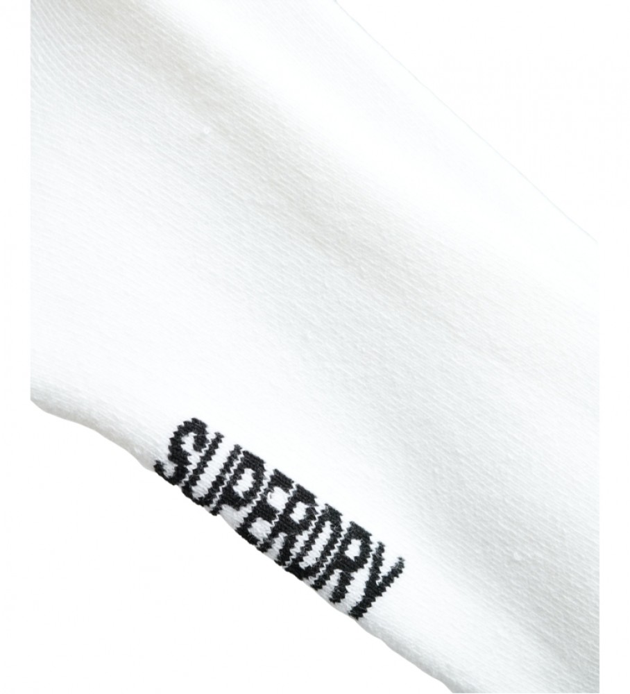 Meias brancas até o joelho Superdry Coolmax