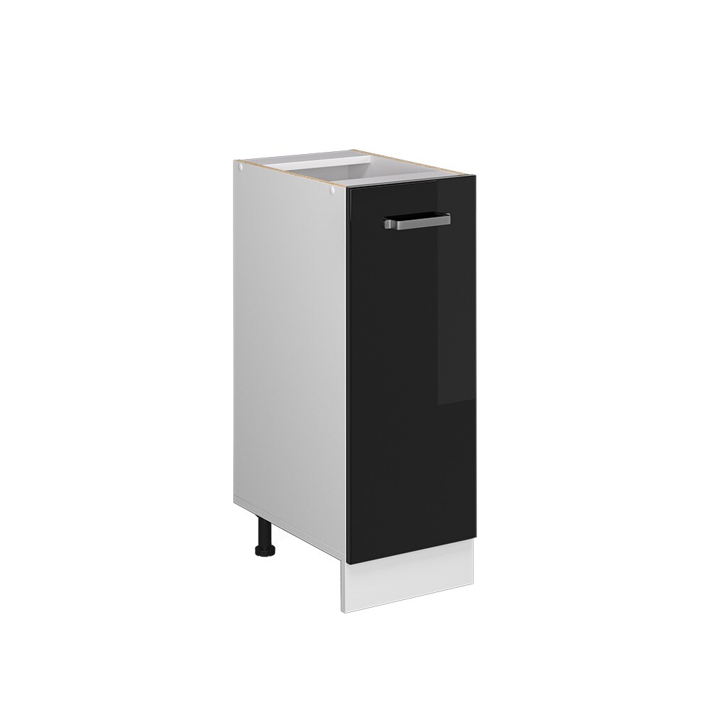Vicco Apothekerunterschrank Küchenschrank R-Line Solid Weiß Schwarz 30 cm modern