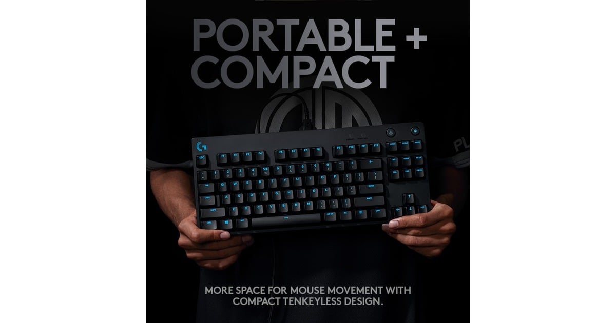 LogitechG PRO Mechanical Gaming Keyboard  (Zwart, US-International, GX Blue (Clicky), TKL)