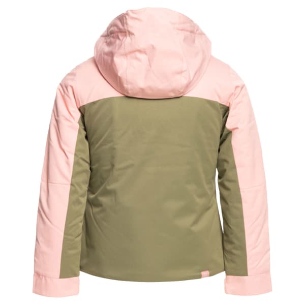 Veste de ski ROXY FREE JET BLOCK GIRL JK DEEP LICHEN GREEN