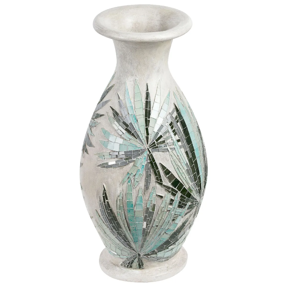 Beliani Vase - Blanc Céramique
