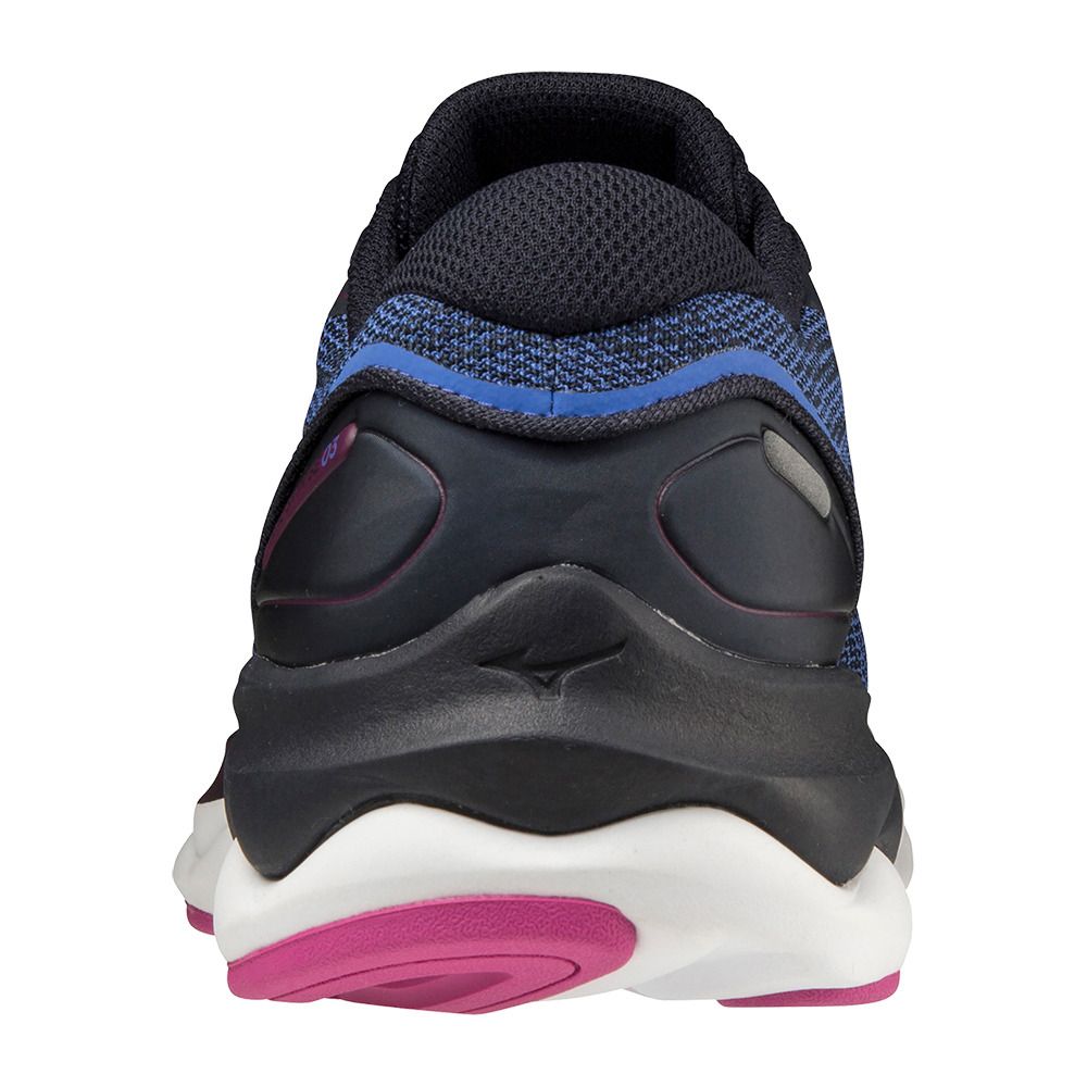 Mizuno WAVE SKYRISE 3 - Chaussures running Femme amparob/silver/festivalf