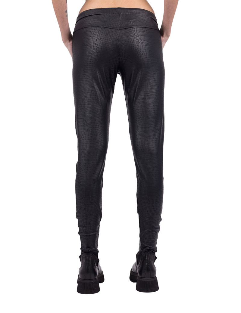 HBT INSOLITES - CRUZ PANTALON CROCO NOIR