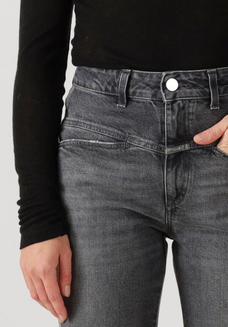 donkergrijze closed mom jeans pedal pusher 3