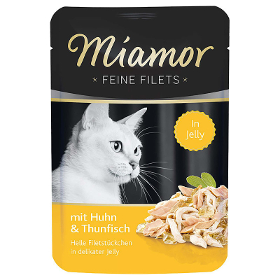 Miamor Feine Filets mit Huhn & Thun 100g