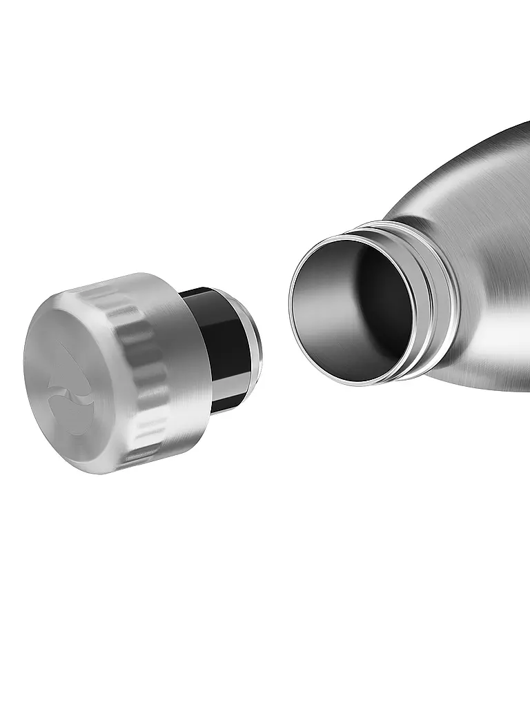 FLSK Isolierflasche - Thermosflasche 0,5l Edelstahl Stainless silber