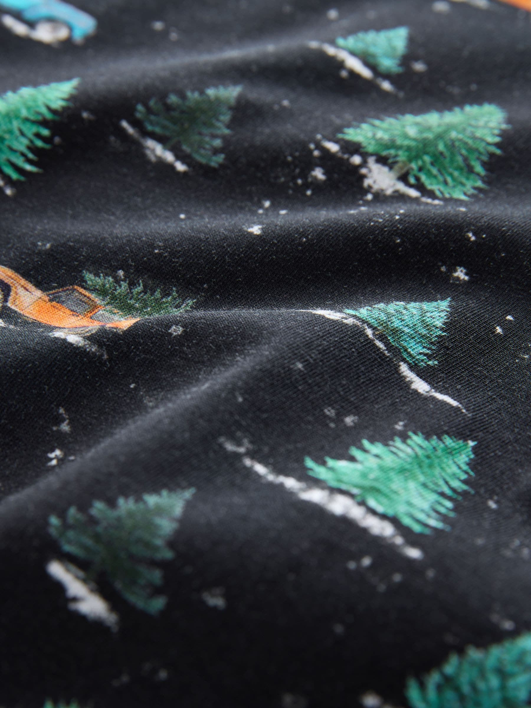 Antracietgrijs met autoprint - Kerstpoloshirt