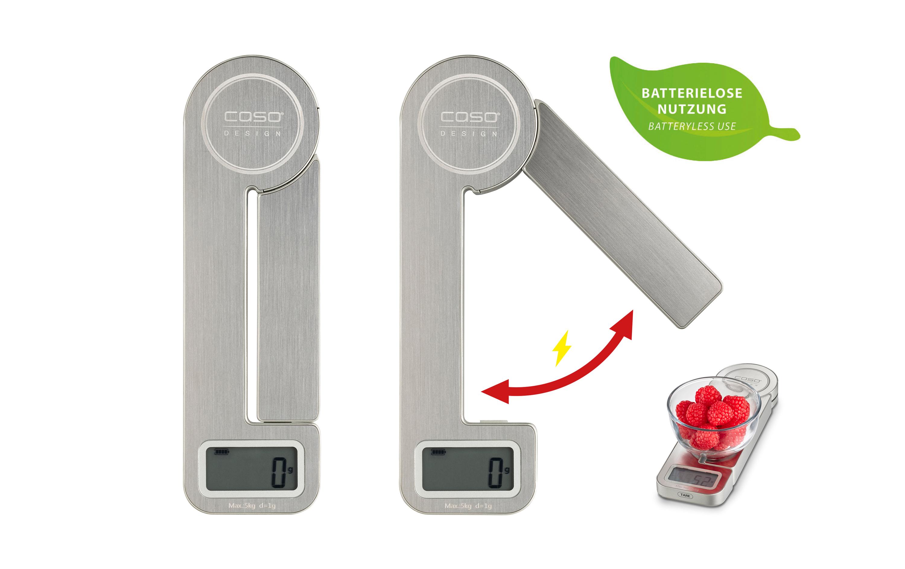 Küchenwaage Kitchen Ecostyle, SilberDigitale Waage mit Tara Funktion