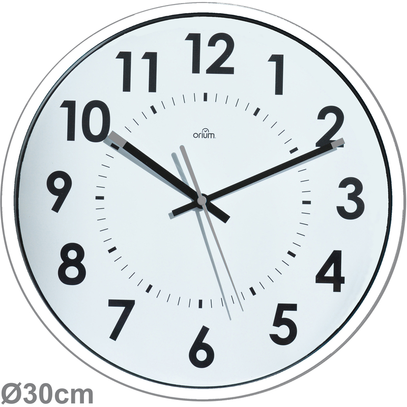 Orium by CEP Wanduhr, weiss/schwarz