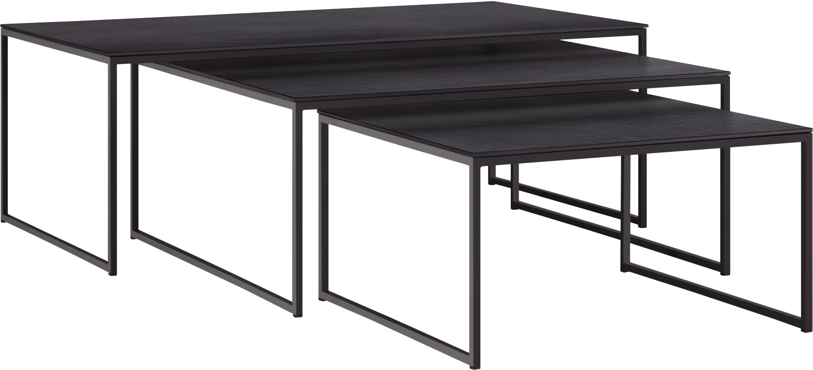 AVEA Salontisch - Sirius / schwarz / B: 65.0 cm x T: 65.0 cm x H: 35.8 cm