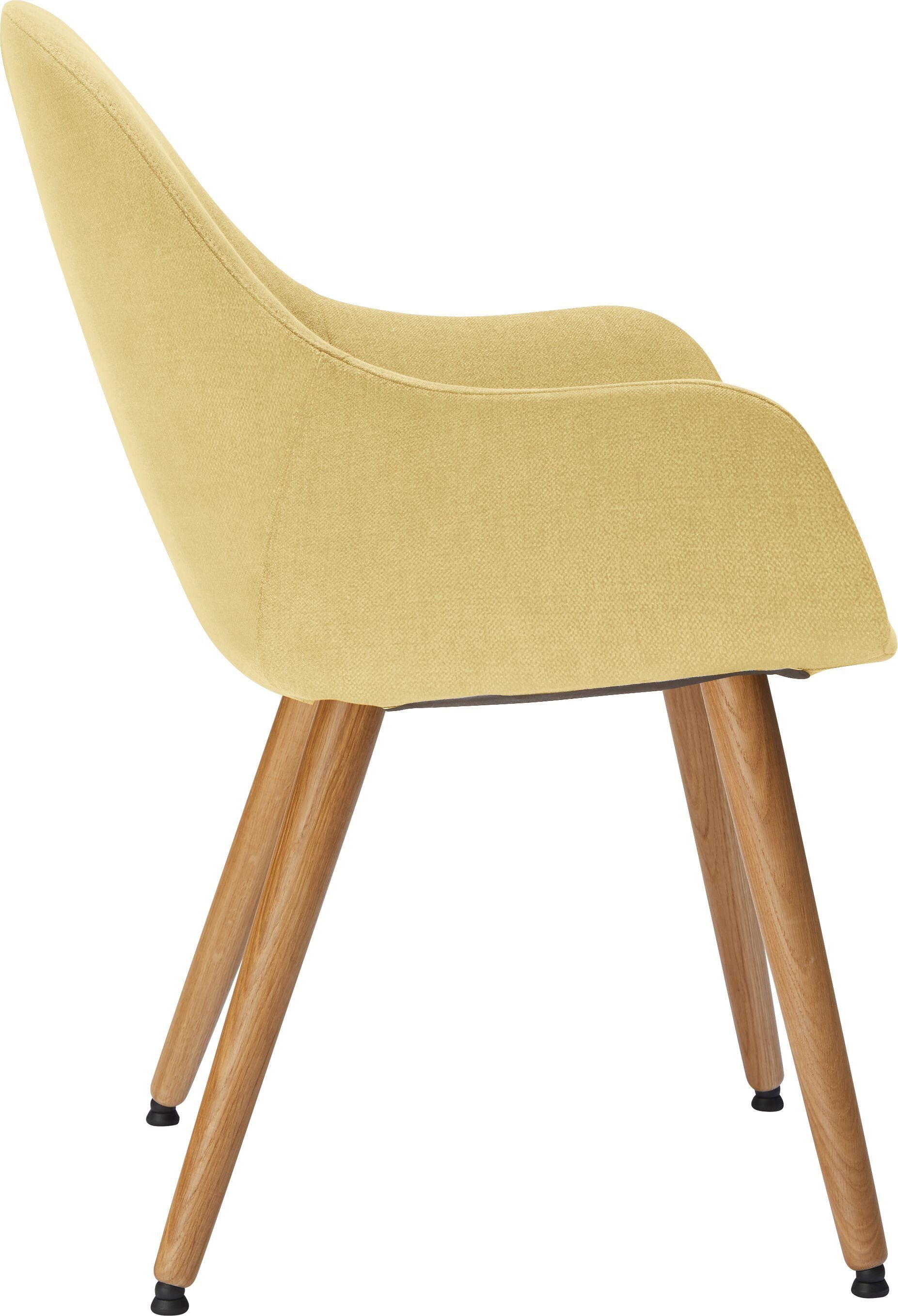 LAYLA Stuhl - Gelb / B: 56.0 cm x T: 60.0 cm x H: 84.0 cm