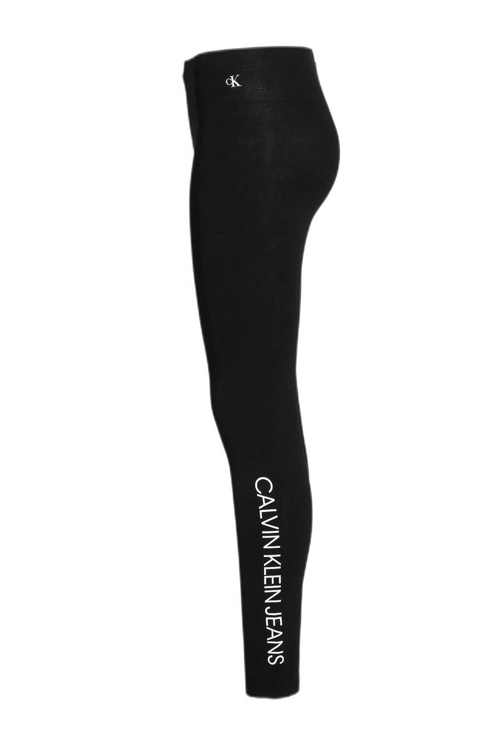 CALVIN KLEIN JEANS legging met logo zwart/wit