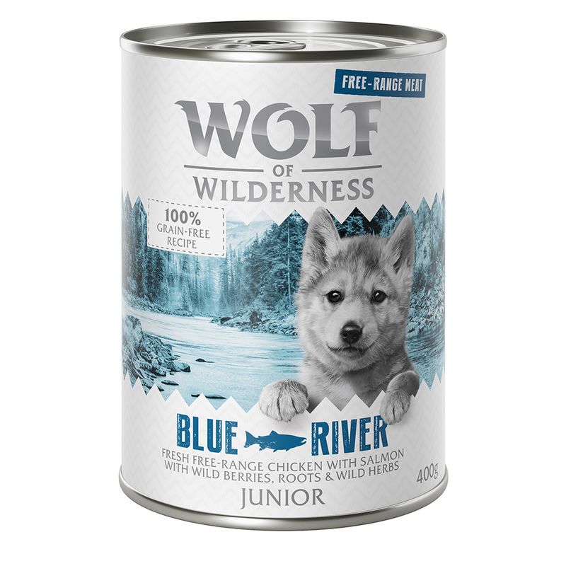 Wolf of Wilderness Junior Free range 6 x 400 g