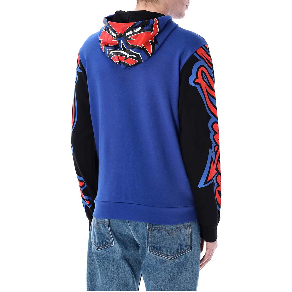 Fabio Quartararo - Sweat zippé à capuche El Diablo 20 Bleu / Rouge