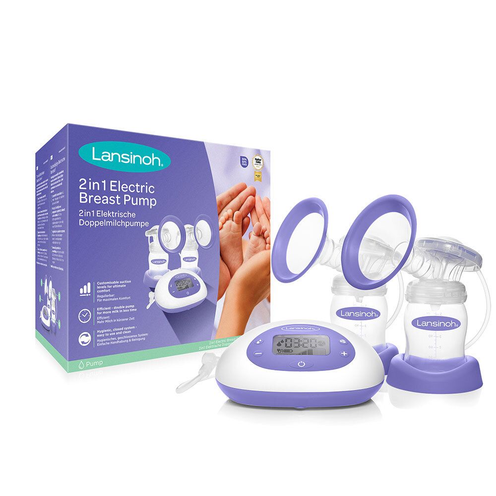 Lansinoh® 2in1 Elektrische Doppelmilchpumpe