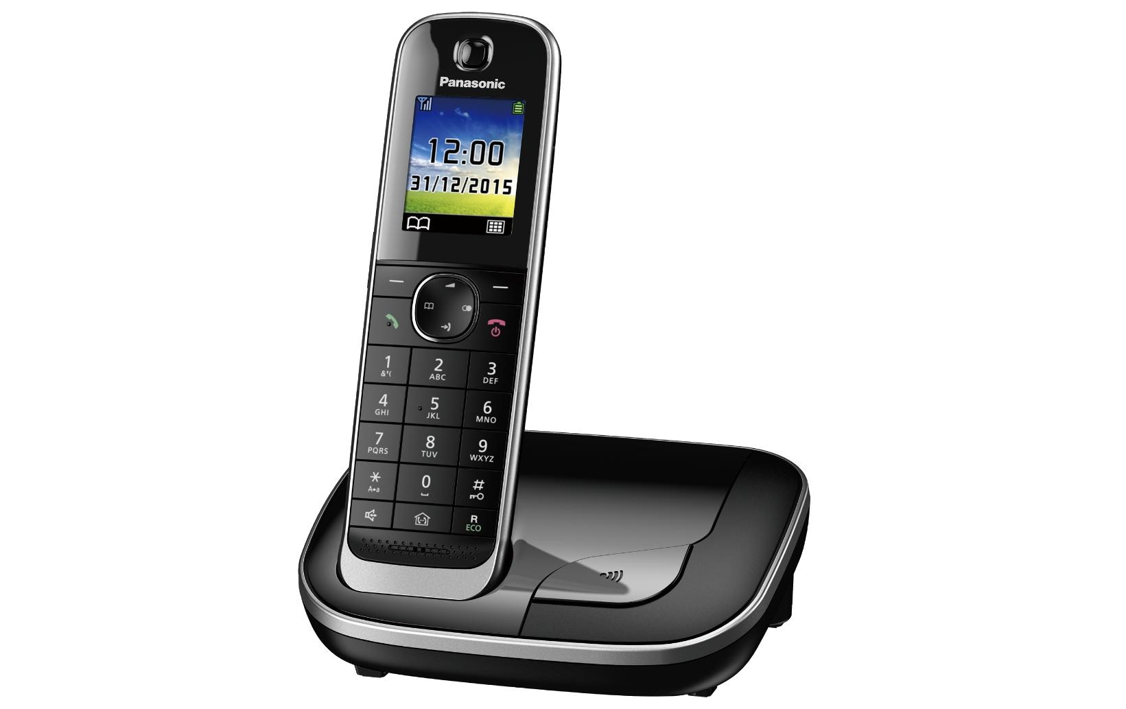 Schnurlostelefon KX-TGJ310SLB SchwarzElegantes und luxuriöses digitales Schnurlostelefon