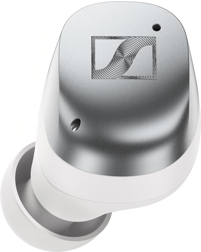 Sennheiser Momentum 4 true wireless in-ear høretelefoner (hvid-sølv)