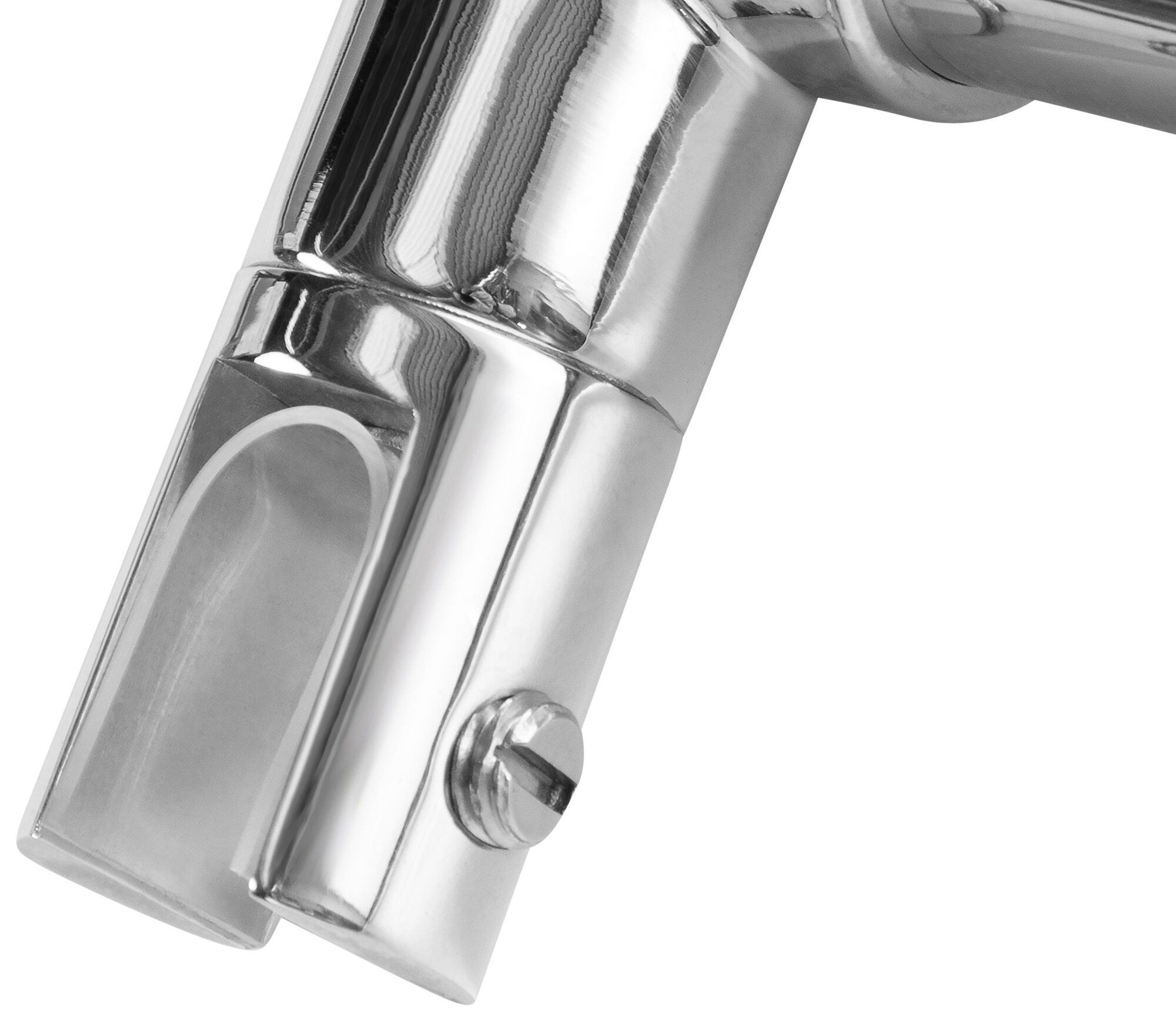 CLP Duschwandhalterung Rund I Stabilisierungsstange Dusche I Haltestange Edelstahl 150 cm Geeignet für Glasstärken bis 10 mm