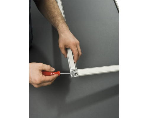 tesa Insect Stop Comfort hordeur, aluminium frame, wit, 100x220 cm