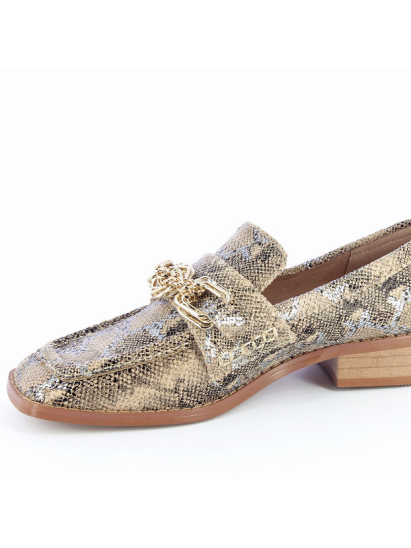 Mocassins Python chaine dorée - Vanessa Wu