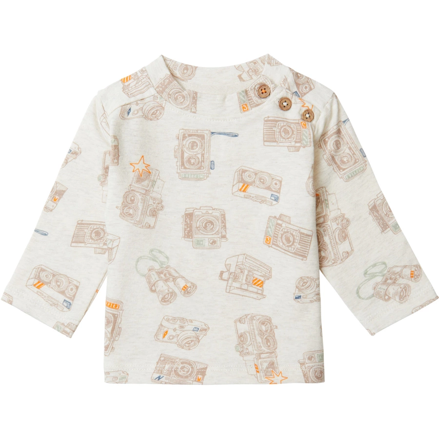Noppies Langarmshirt Baxton Oatmeal