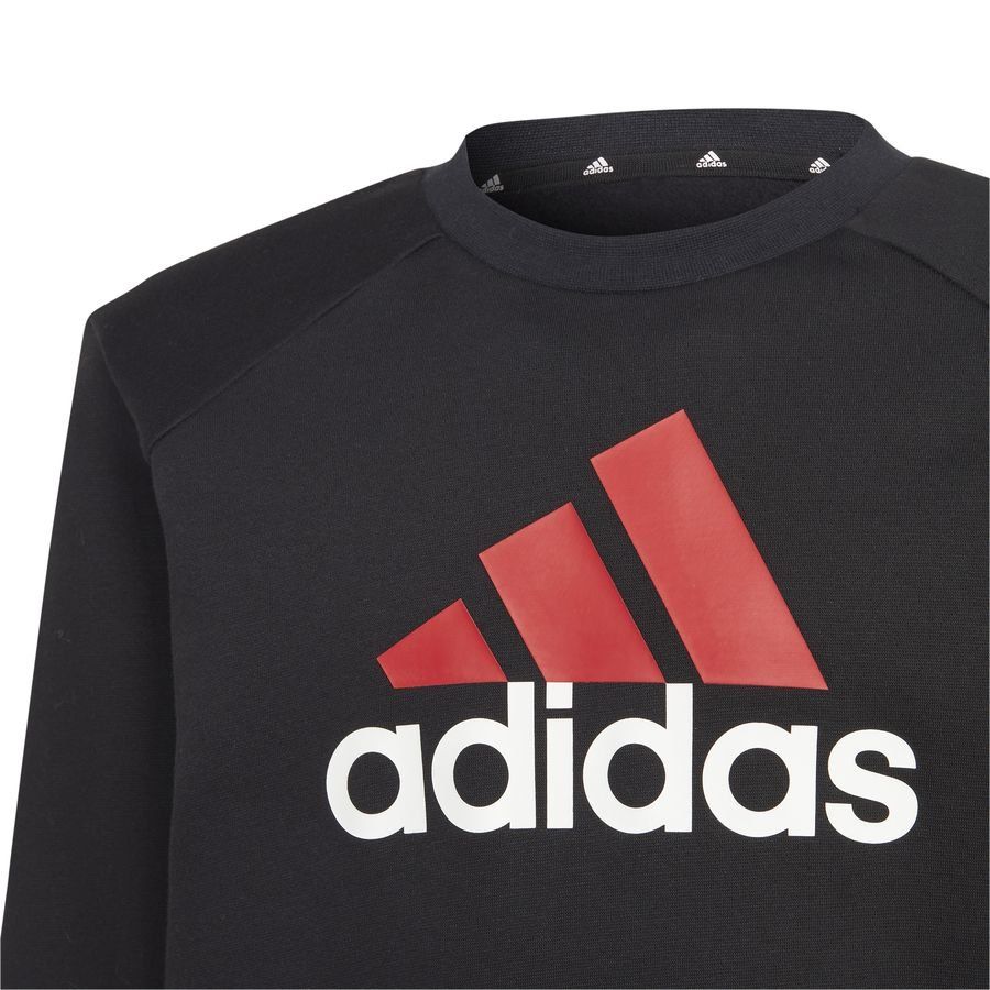 adidas Survêtement Essentials Fleece Big Logo - Noir/Rouge/Blanc Enfant