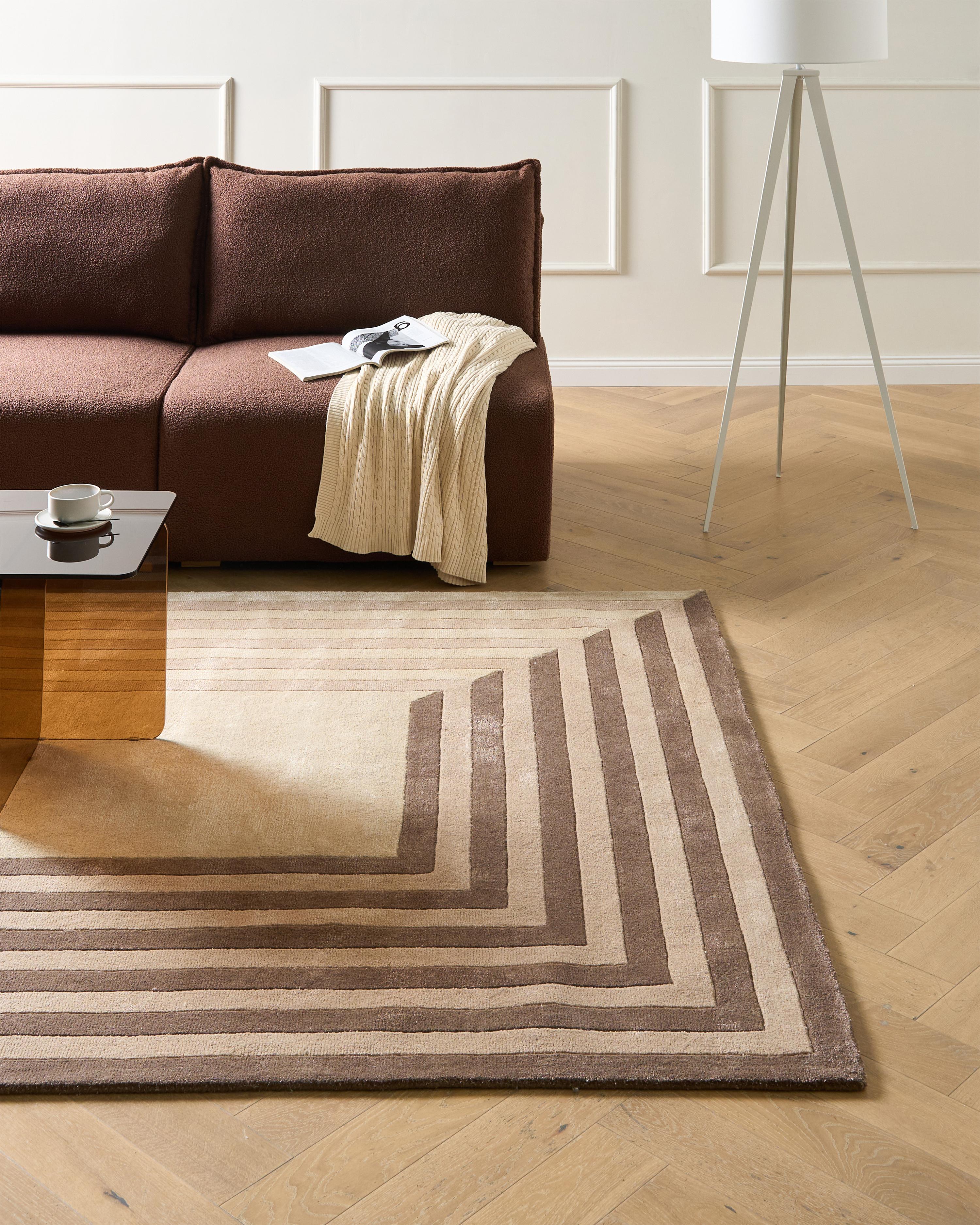 Vloerkleed SARAI Beige 200 x 300 cm Viscose