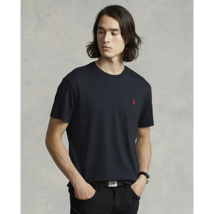 Polo Ralph Lauren Custom Slim Fit Cotton T-Shirt Sort/rød
